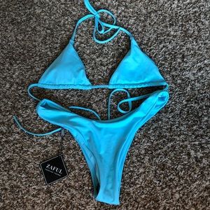 Blue bikini